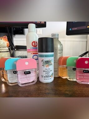 Hand sanitizer bundle Hey Humans Lotion Billie Shave Cream
